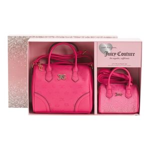 Juicy Couture Vibrant Pink Satchel Set